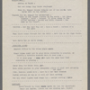 Production notes including script fragments and song lyrics from Everything