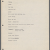 Production notes including script fragments and song lyrics from Everything