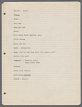 Production notes including script fragments and song lyrics from Everything