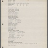 Production notes including script fragments and song lyrics from Everything