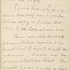 Hall, [Frederick J.], ALS to. Jul. 21, 1886.