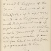 Hall, [Frederick J.], ALS to. Aug. 6, 1886.