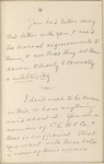 Hall, [Frederick J.], ALS to. Aug. 19, 1886.