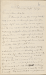 Hall, [Frederick J.], ALS to. Sep. 8, 1887.