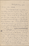 Hall, [Frederick J.], ALS to. May 7, 1888.