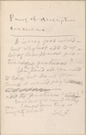 [A Connecticut Yankee in King Arthur's Court/A Yankee at the Court of King Arthur] "Proof of descriptive circular." Holograph note.