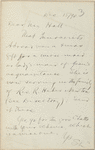 Hall, [Frederick J.], ALS to. Dec. 15, 1890.