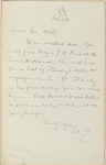 Hall, [Frederick J.], ALS to. Feb. 3, 1891.