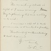 Hall, [Frederick J.], ALS to. Feb. 14, 1891.