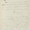 Hall, [Frederick J.], ALS to. Mar. 29, 1891.