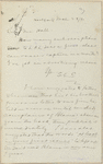 Hall, [Frederick J.], ALS to. Mar. 29, 1891.