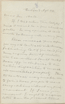 Hall, [Frederick J.], ALS to. Apr. 9, 1891.