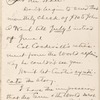 Hall, [Frederick J.], ALS to. May 13, 1891.