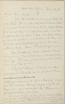 Hall, [Frederick J.], ALS to. Jul. 26, 1891.