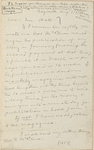 Hall, [Frederick J.], ALS to. Aug. 7, 1891.