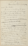 Hall, [Frederick J.], ALS to. Aug. 24, 1891.