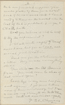 Hall, [Frederick J.], ALS to. Aug. 24, 1891.
