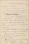Hall, [Frederick J.], ALS to. Oct. 20, 1891.