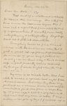 Hall, [Frederick J.], ALS to. Nov. 27, 1891.