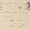 Webster, C. L., & Co., ANS to (on envelope). [Oct. 16, 1891].