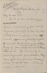 [unknown correspondent], ALS to. Jan. 12, 1892