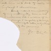 Hall, [Frederick J.], ALS to. Feb. 2, 1892.