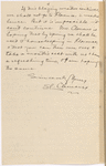 Hall, [Frederick J.], ALS to. Aug. 23, 1892.