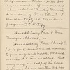 Hall, [Frederick J.], ALS to. Aug. 23, 1892.