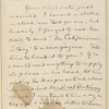 Steadman [i.e. Stedman], [Arthur], ALS to. Dec. 8, 1892.