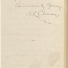 Steadman [i.e. Stedman], [Arthur], ALS to. Dec. 8, 1892.