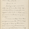 Hall, [Frederick J.], ALS to. Jan. 28, 1893 (second).