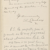 Hall, [Frederick J.], ALS to. Jan. 28, 1893 (second).