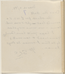 Hall, [Frederick J.], ALS to. Mar. 2, 1893. 