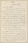 Hall, [Frederick J.], ALS to. Mar. 8, 1893. 
