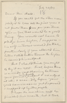 Hall, [Frederick J.], ALS to. Jul. 26, 1893. 