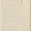 Hall, [Frederick J.], ALS to. Jan. 6, 1894. 