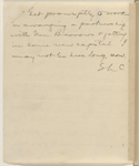 Hall, [Frederick J.], ALS to. Jan. 6, 1894. 