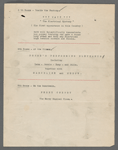 Printed program and typed program text for Get Together
