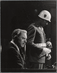 Burt Lancaster. Judgement at Nuremberg movie set.