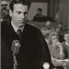 Maximillian Schell. Judgement at Nuremberg movie set.