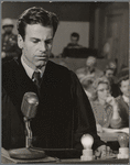 Maximillian Schell. Judgement at Nuremberg movie set.