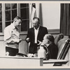 Stanley Kramer, left. Judgement at Nuremberg movie set.