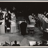 Maximillian Schell (center, back to camera). Judgement at Nuremberg movie set.