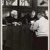 Spencer Tracy (left) and Stanley Kramer (right). Judgement at Nuremberg movie set.