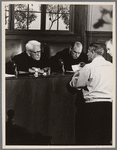 Spencer Tracy (left) and Stanley Kramer (right). Judgement at Nuremberg movie set.