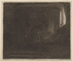 St. Jerome in a dark chamber