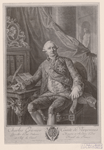 Charles Gravieu Comte de Vergennes. Conseilleur d'Etat Ordinaire, Ministre et Secretaire d'Etat et Chief du Conseil Royal dea Finances