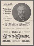 Prospekt. Julius Verne Sämtliche Schristen. Einzig autorisierte Ausgabe. 