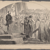 Reception of Victor Emmanuel, King of Sardinia, by the Lord Mayor and Common Council of the City of London, at the Guildhall, December 11th, 1855.--See page 75.
