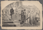 Reception of Victor Emmanuel, King of Sardinia, by the Lord Mayor and Common Council of the City of London, at the Guildhall, December 11th, 1855.--See page 75.